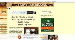 Desktop Screenshot of how-to-write-a-book-now.com